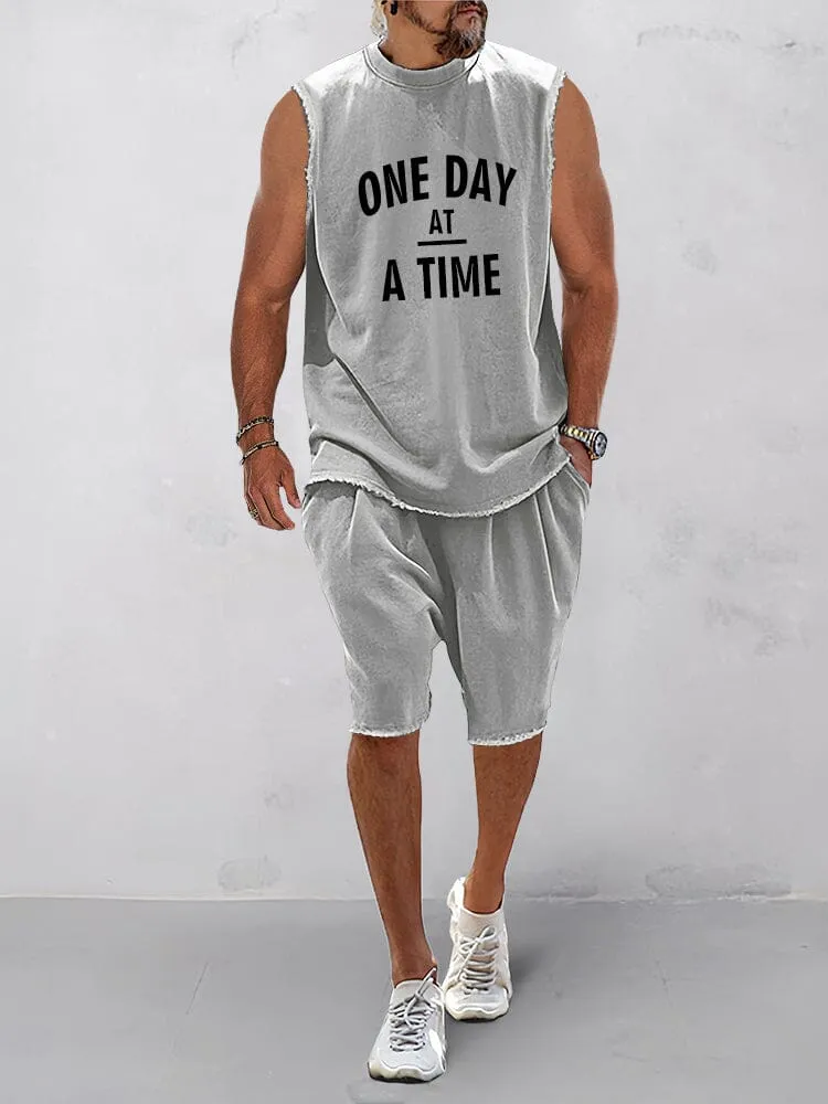 Athleisure 100% Cotton Tank Top Set