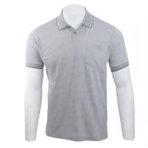 Austin Reed Men Cotton Light Grey Polo Shirts Short Sleeve Casual Jersey Tops
