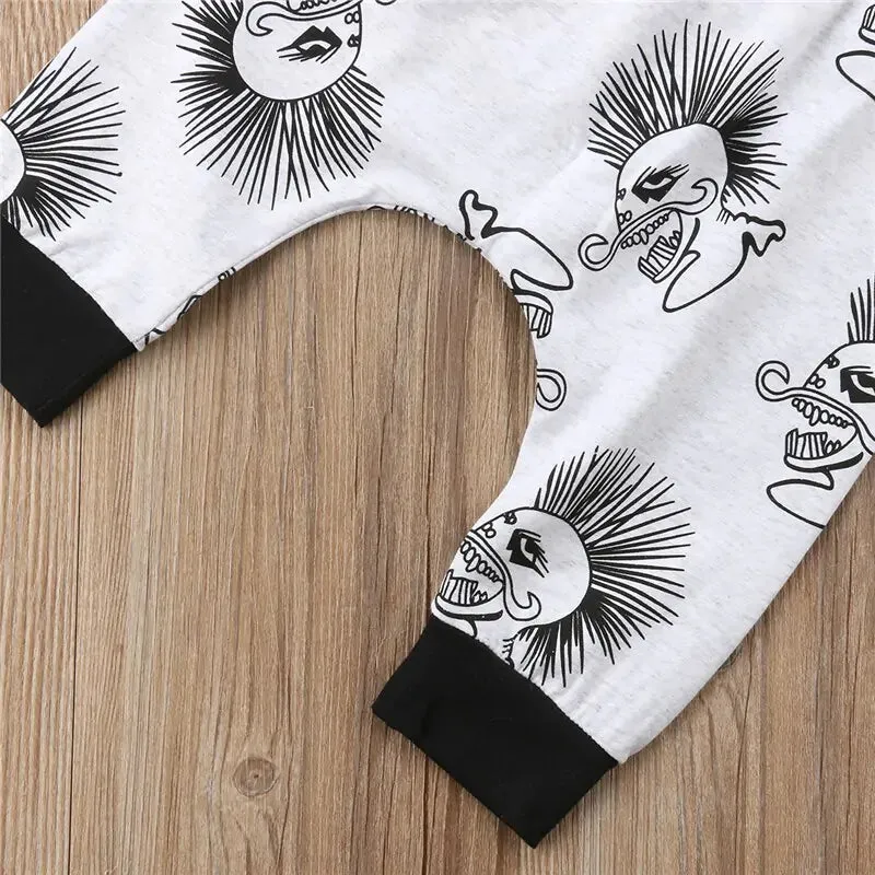 Baby Boy Clothes Black Skull^