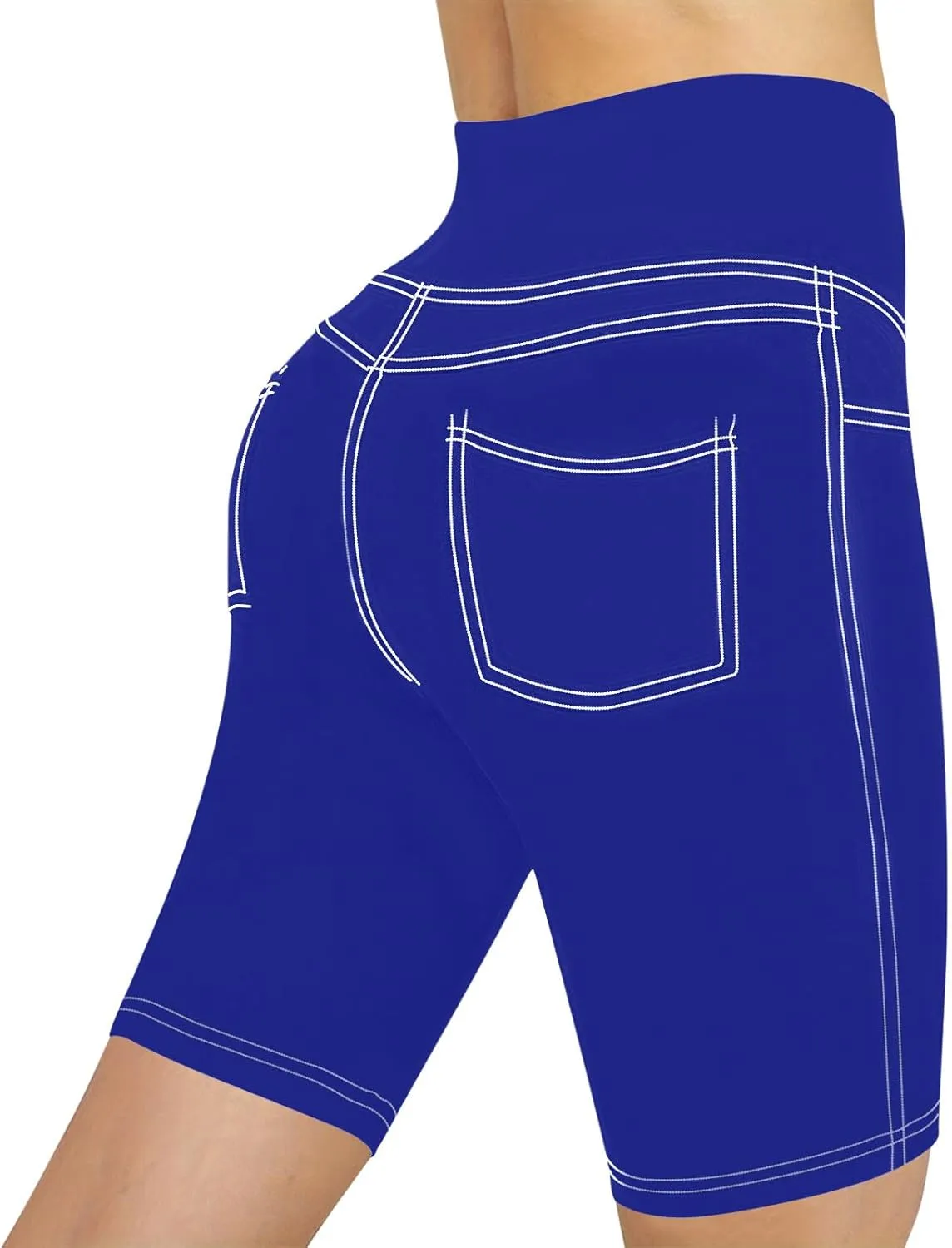 Biker Shorts for Women Cotton High Waisted Yoga Shorts Tummy Control Short Leggings