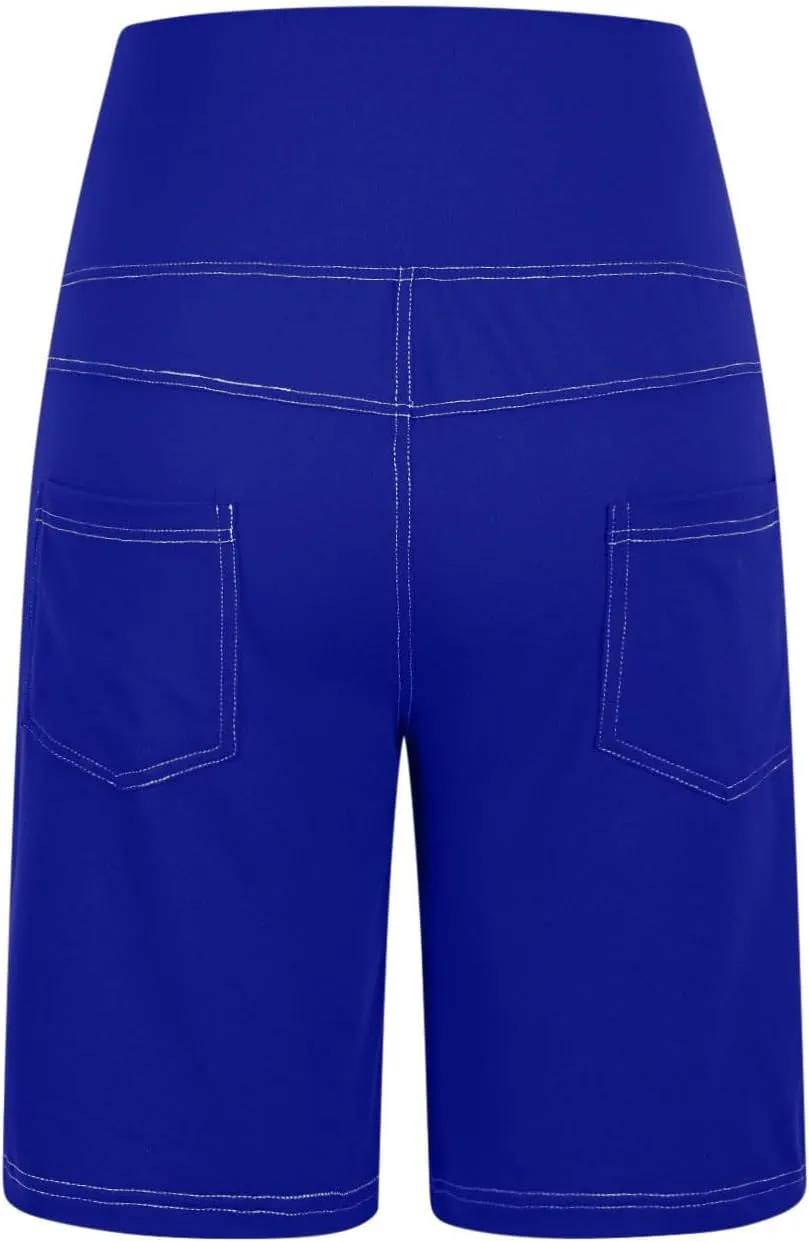Biker Shorts for Women Cotton High Waisted Yoga Shorts Tummy Control Short Leggings