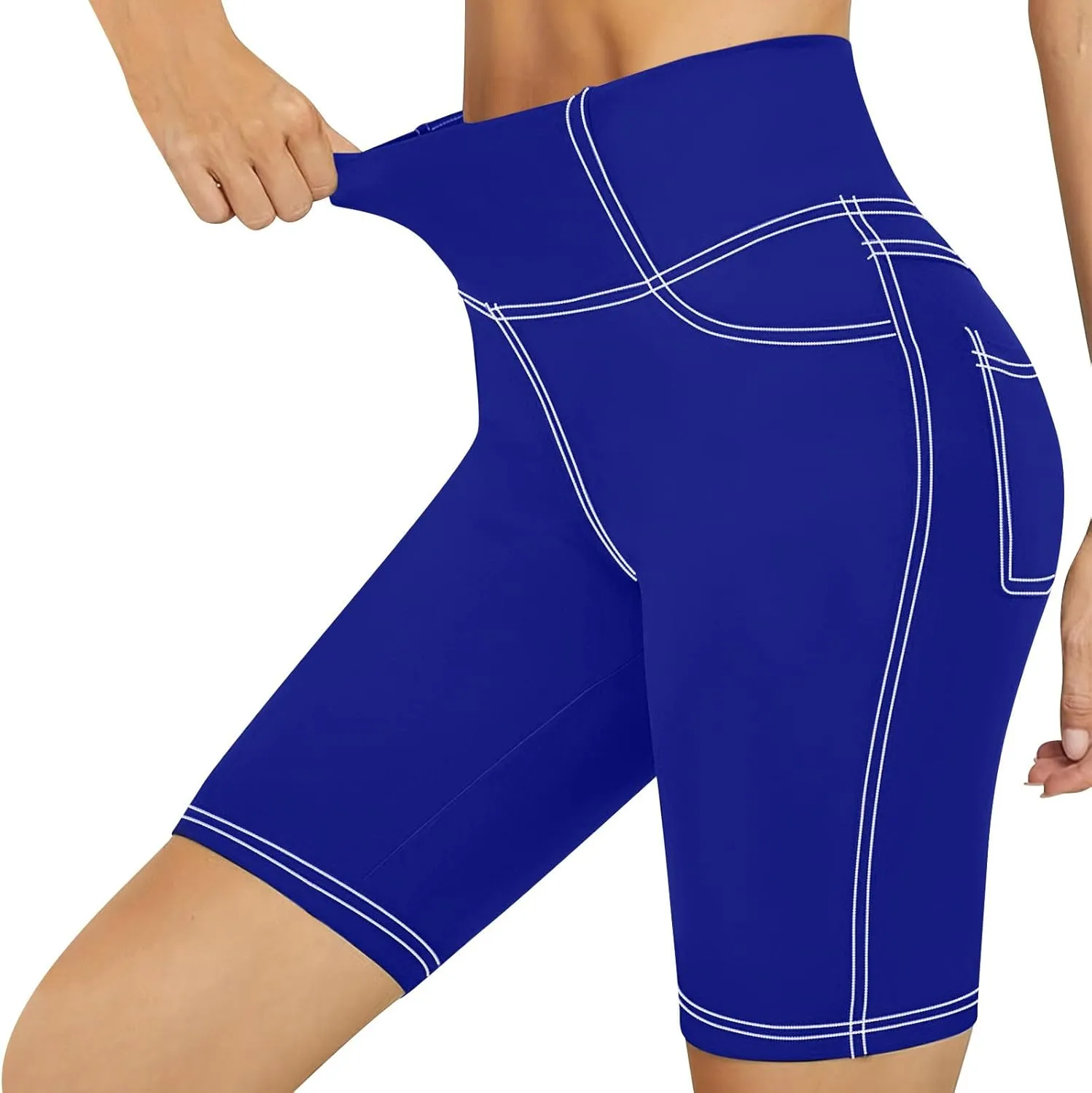 Biker Shorts for Women Cotton High Waisted Yoga Shorts Tummy Control Short Leggings