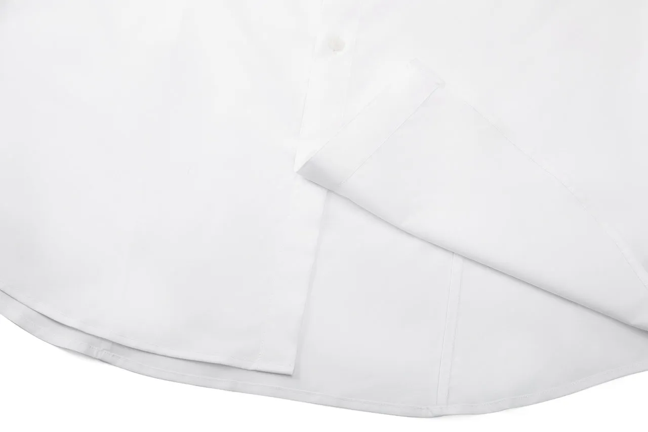 Cool Touch Stretch Poplin Shirt in Smart Fit with Chest Pocket