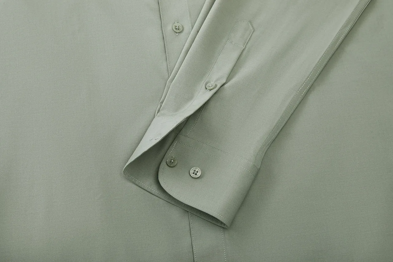 Cool Touch Stretch Poplin Shirt in Smart Fit with Chest Pocket