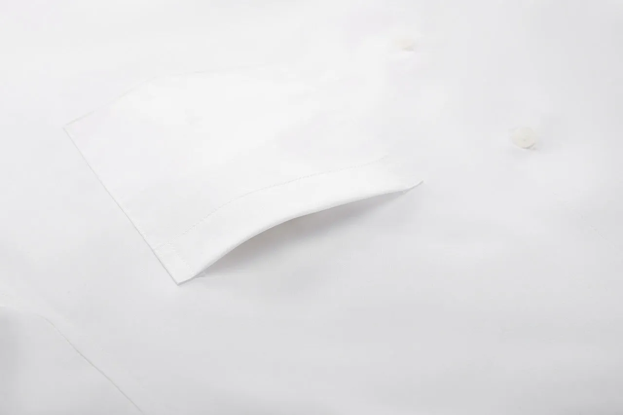 Cool Touch Stretch Poplin Shirt in Smart Fit with Chest Pocket