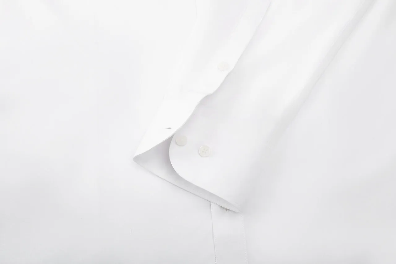 Cool Touch Stretch Poplin Shirt in Smart Fit with Chest Pocket