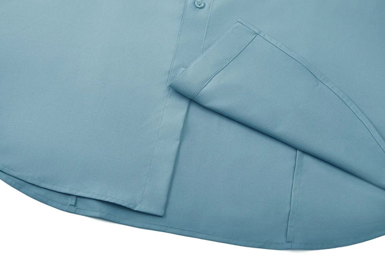 Cool Touch Stretch Poplin Shirt in Smart Fit with Chest Pocket