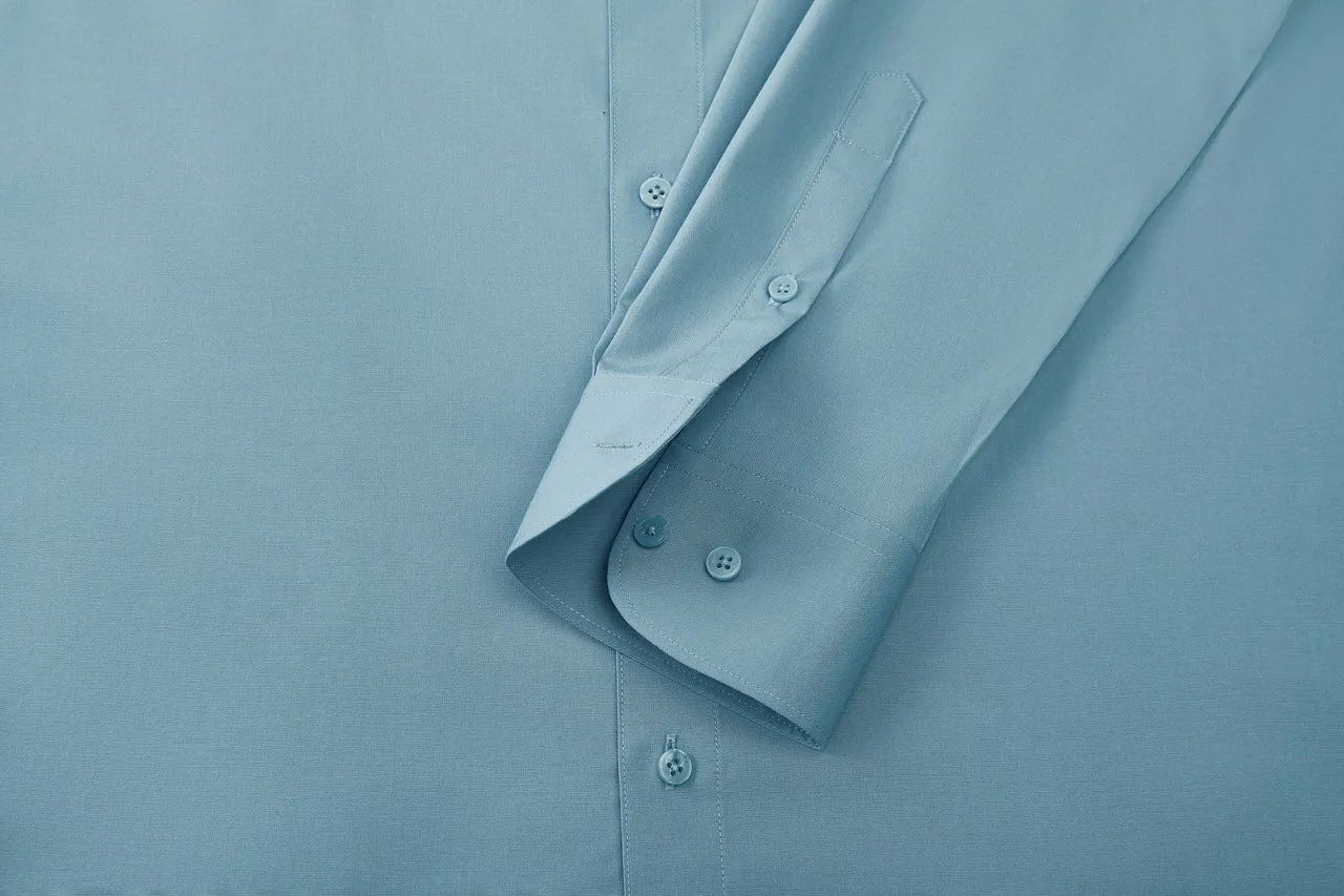Cool Touch Stretch Poplin Shirt in Smart Fit with Chest Pocket