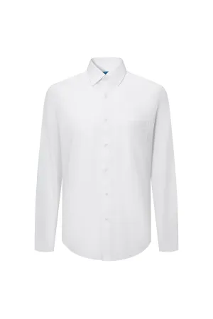Cool Touch Stretch Poplin Shirt in Smart Fit with Chest Pocket