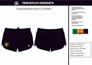 Cougars-TF- Womens Split Track Short