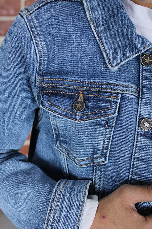 Denim Trucker Jacket Medium Blue