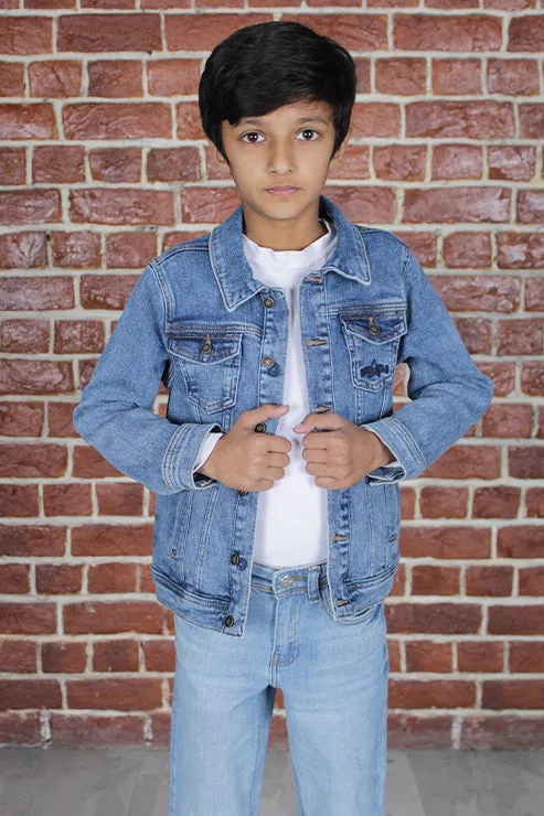 Denim Trucker Jacket Medium Blue