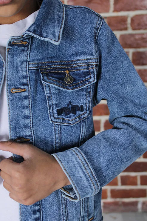 Denim Trucker Jacket Medium Blue