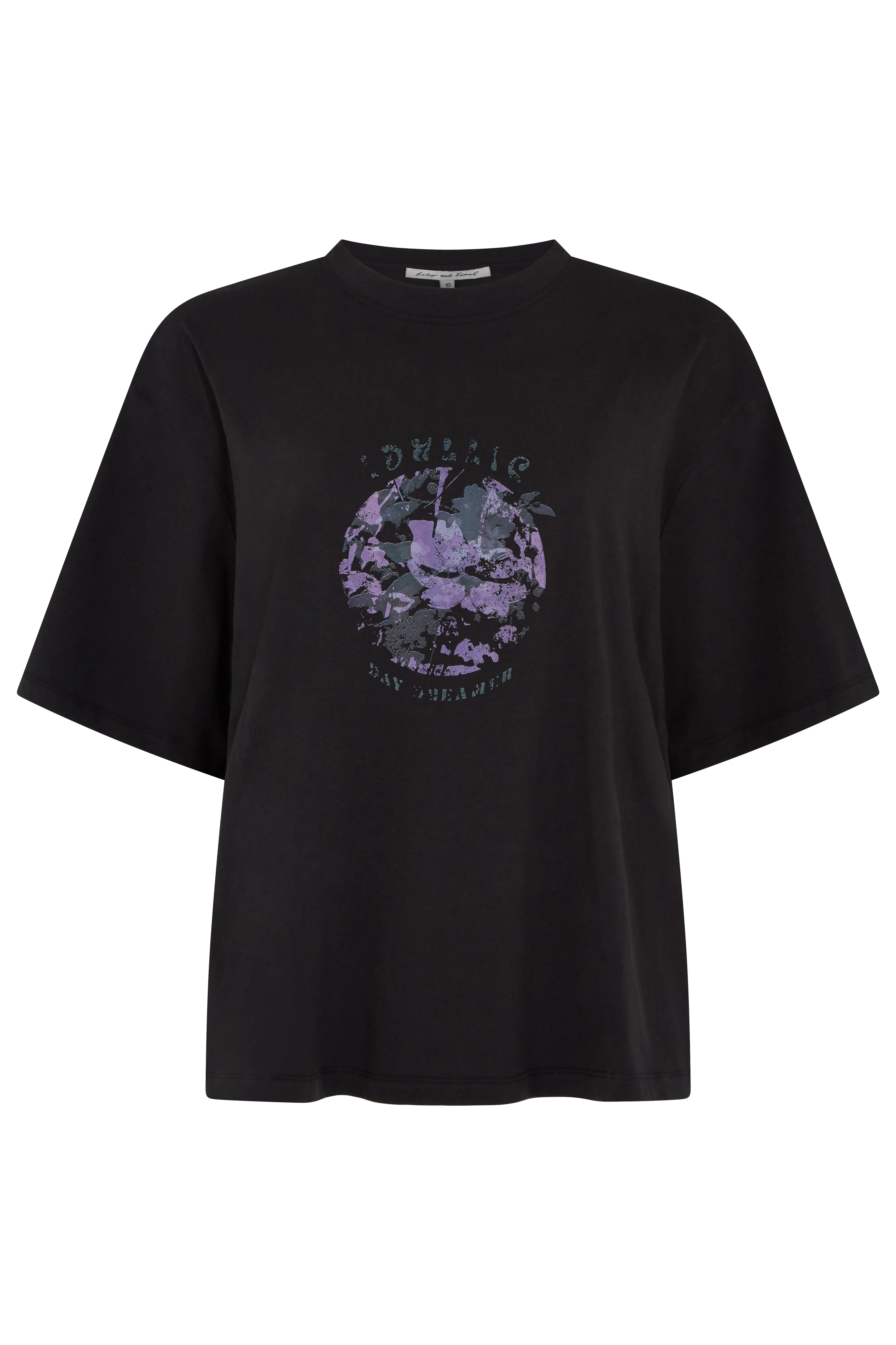 Edie Graphic Tee In Grey