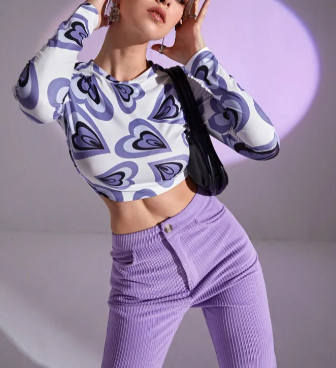 Fashion Trendy High Street Style Crop Top