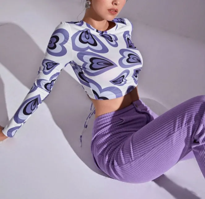 Fashion Trendy High Street Style Crop Top