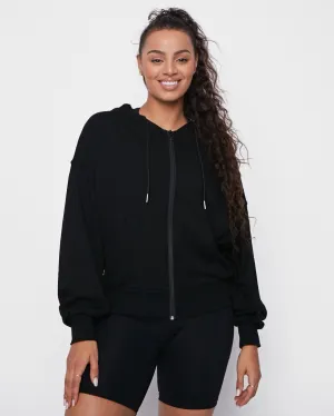 Gabi Zip Up - Black