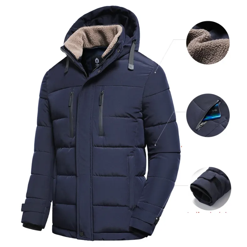 Heren Winterparka - Warm en Praktisch - Voor Dagelijks Gebruik en Buitenactiviteiten