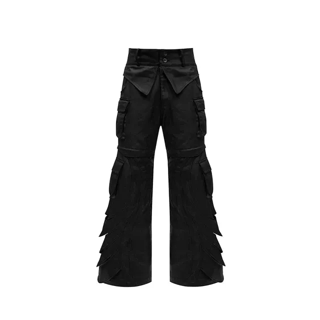 High Street Multi Pockets Loose Pants