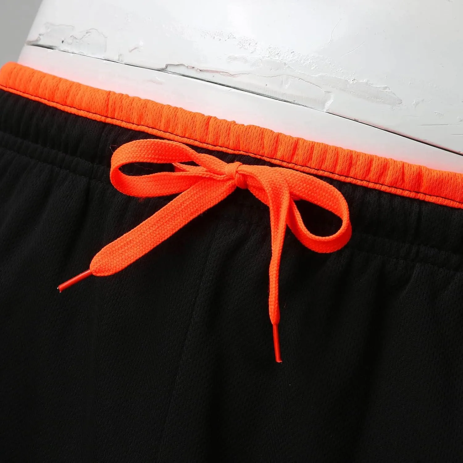 Mens Shorts Casual Men's Solid Slim fit 5 Inch Inseam Gym Shorts Running Shorts Basketball Shorts with Drawtring