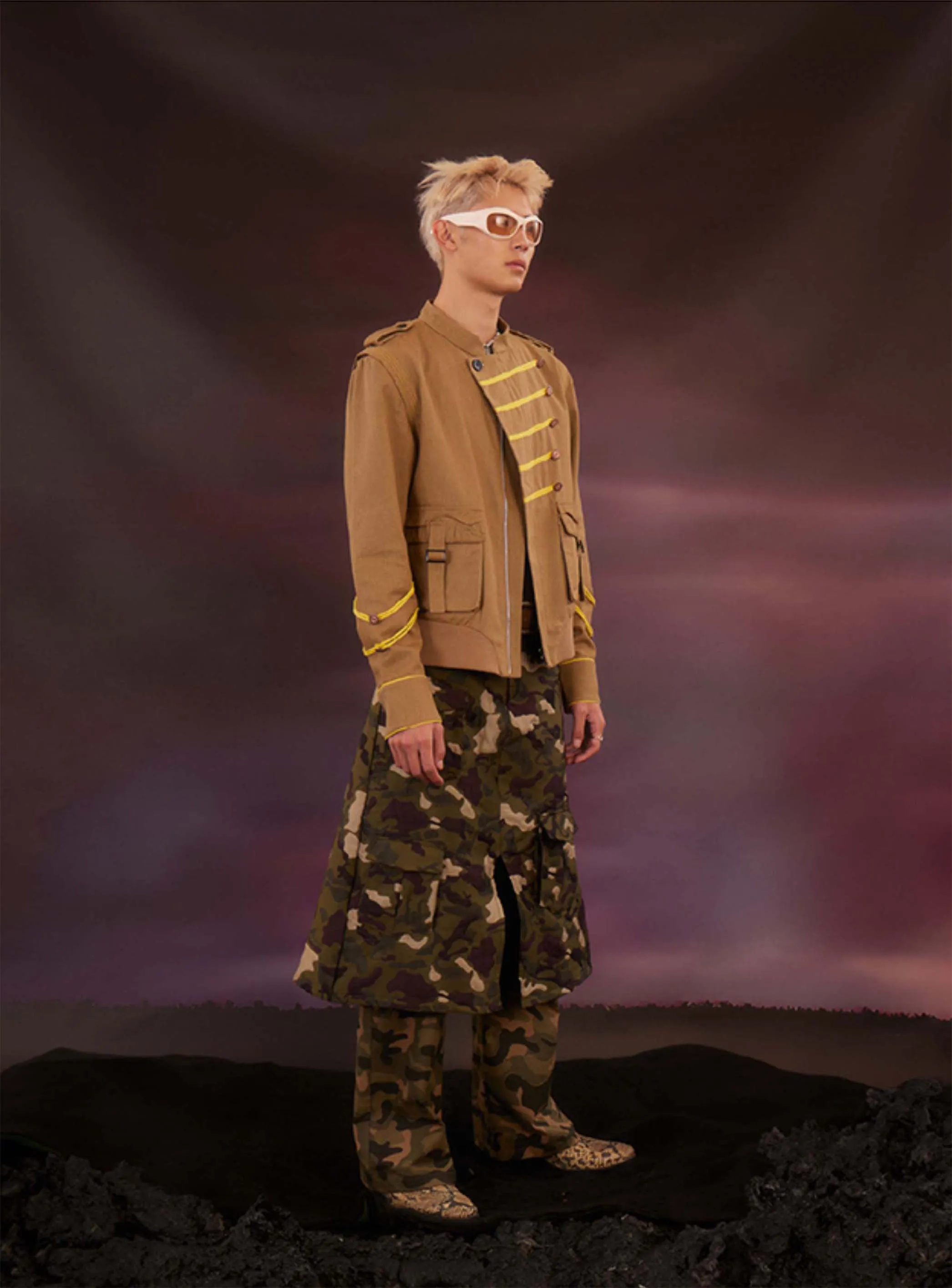 Military Style Skirt Pants