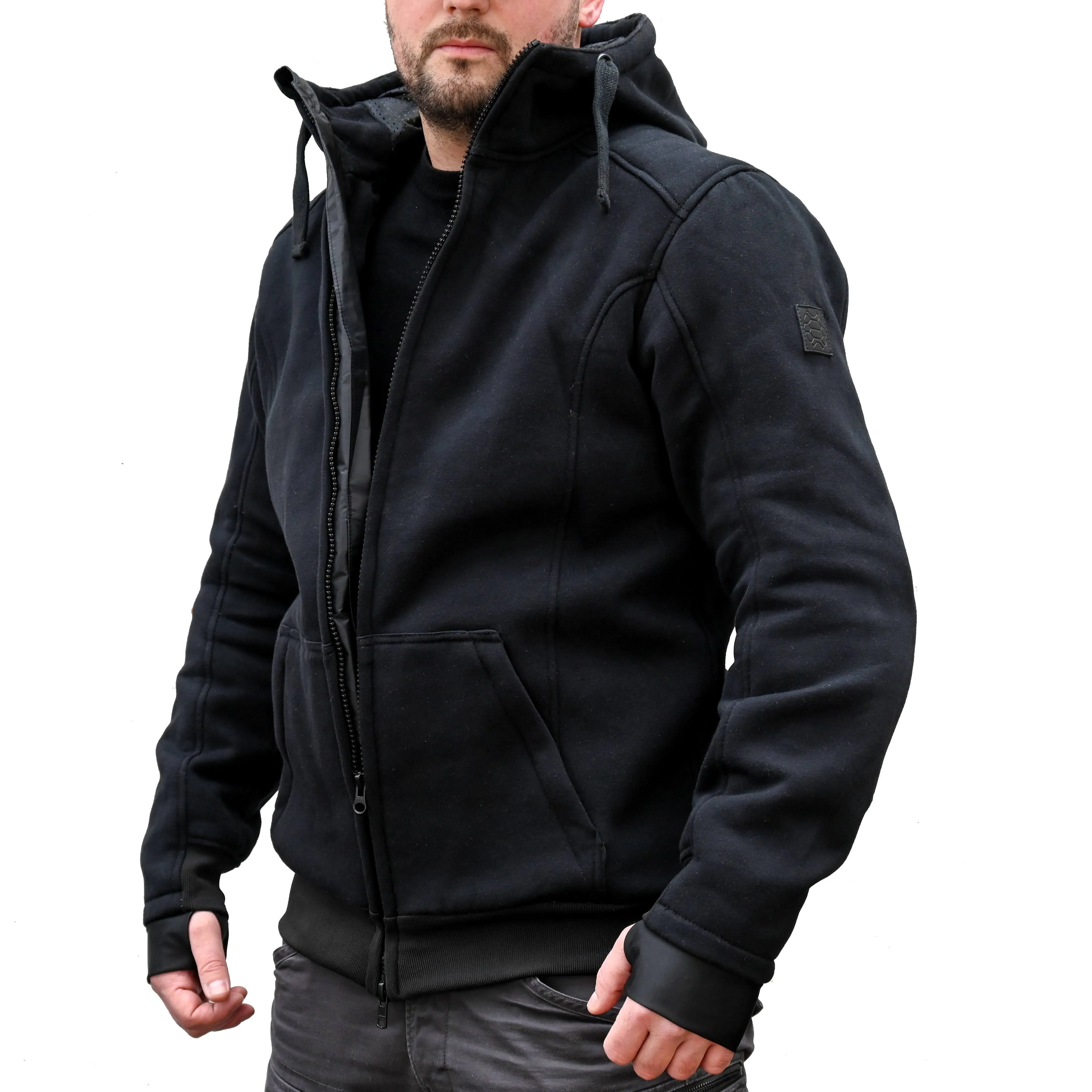 Motorrad Hoodie Zipper Blackster