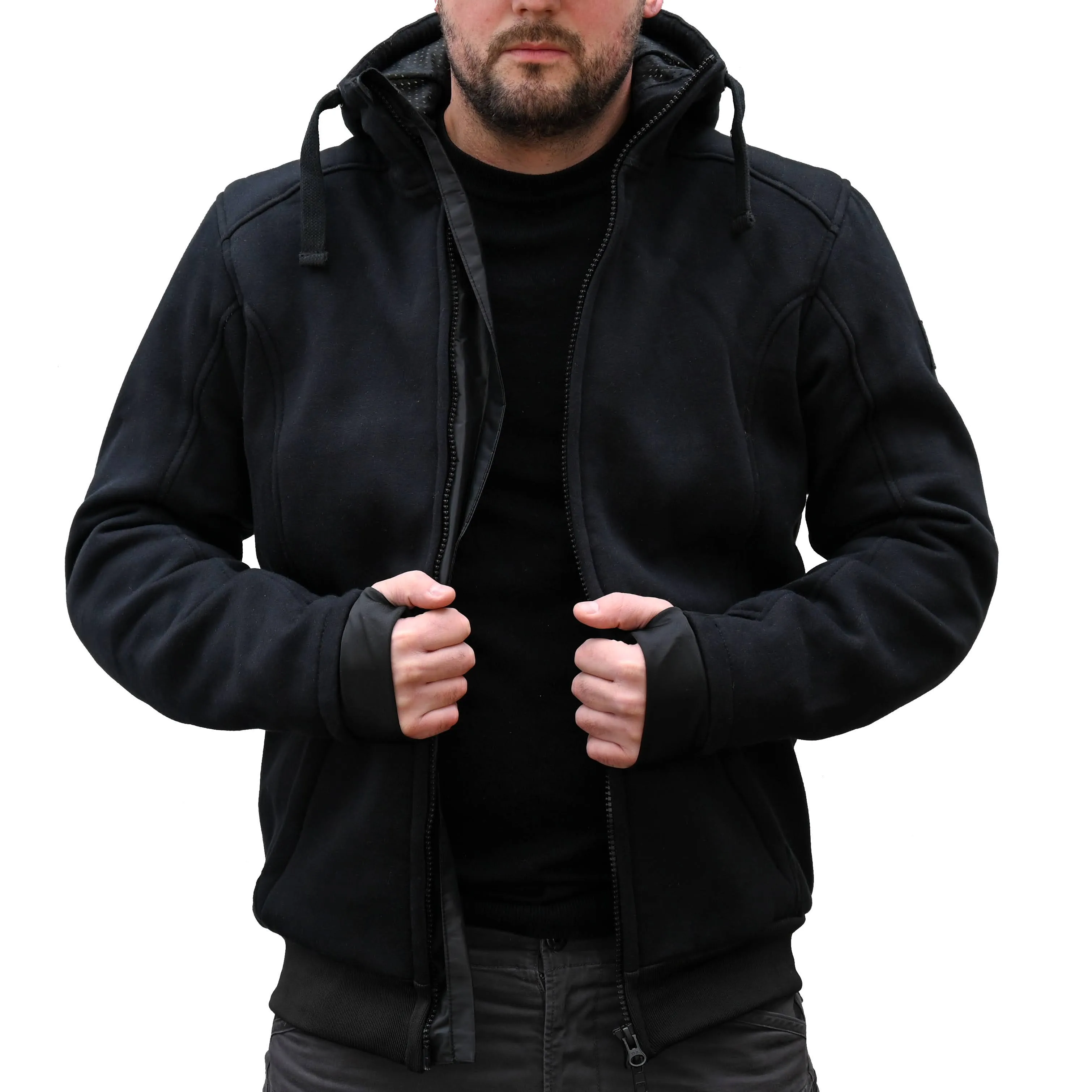 Motorrad Hoodie Zipper Blackster