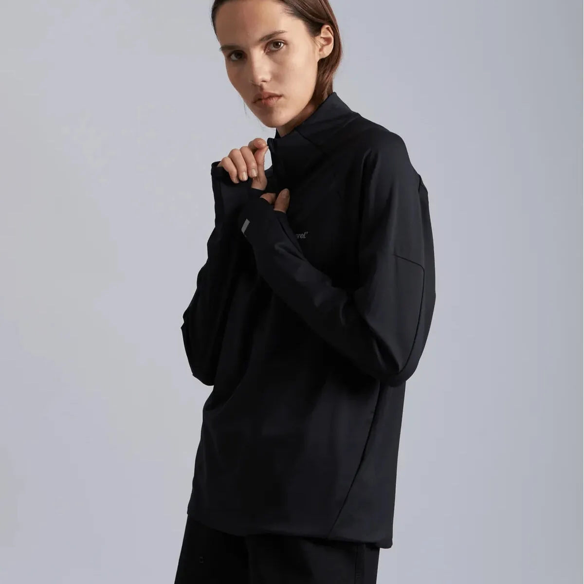 Parel Studios Sport L-S Zip - Black