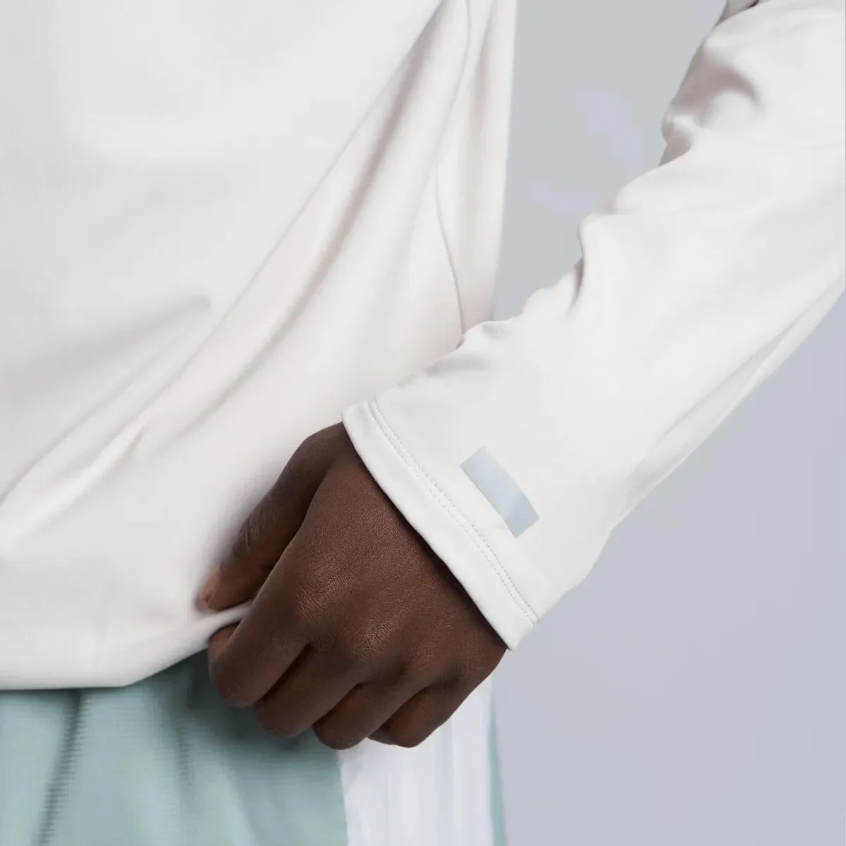Parel Studios Sport L-S Zip - Cream