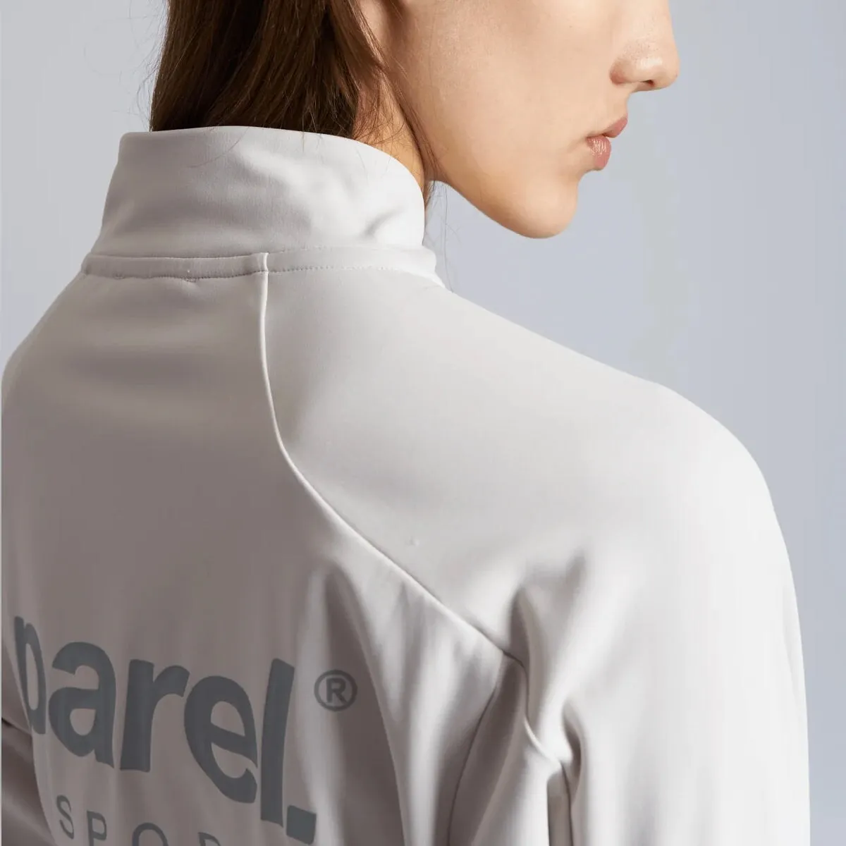 Parel Studios Sport L-S Zip - Cream