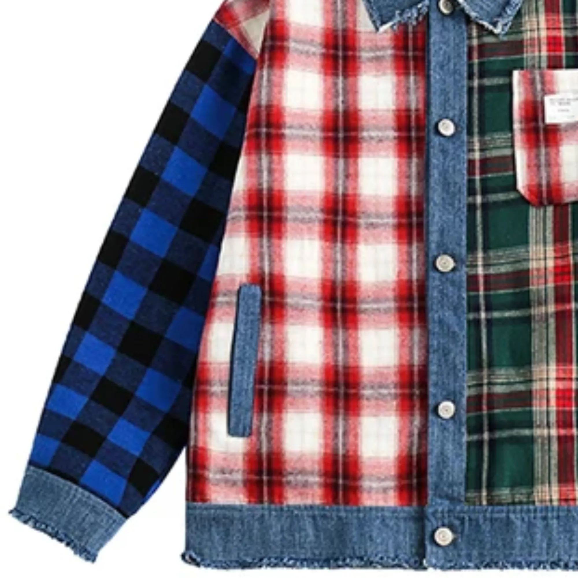 Pre Order:  Multicolor Patchwork Plaid Jacket