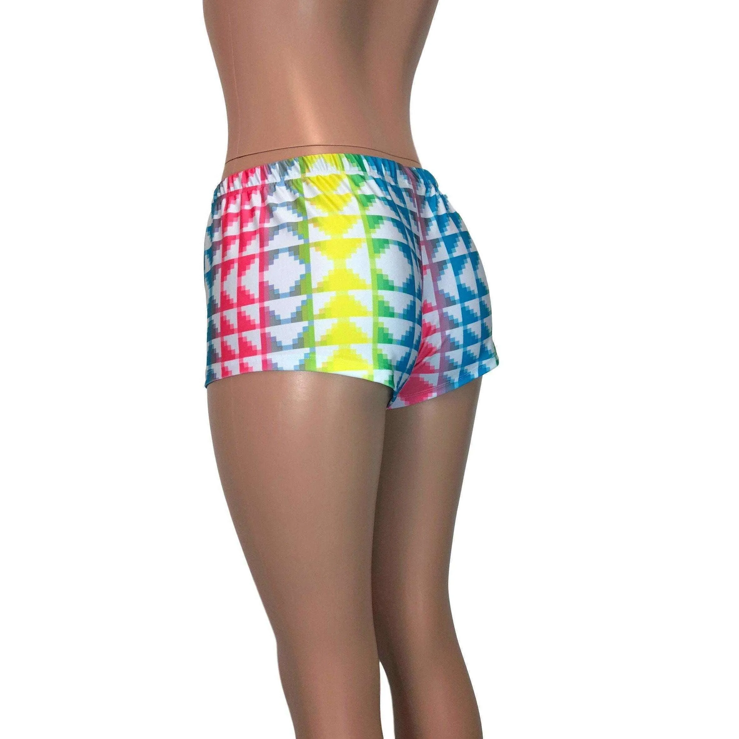 Rave Shorts - Neon Tetris