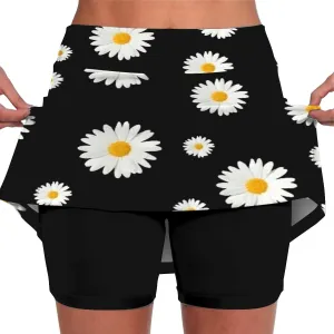 Shorts for Women Under 10 s Petite Skirts for Women 5 ft Pleated high Waisted Womens Running Shorts 4 inch Inseam Tennis Dress with Pockets and Shorts Black Summer Dress with Shorts Underneath