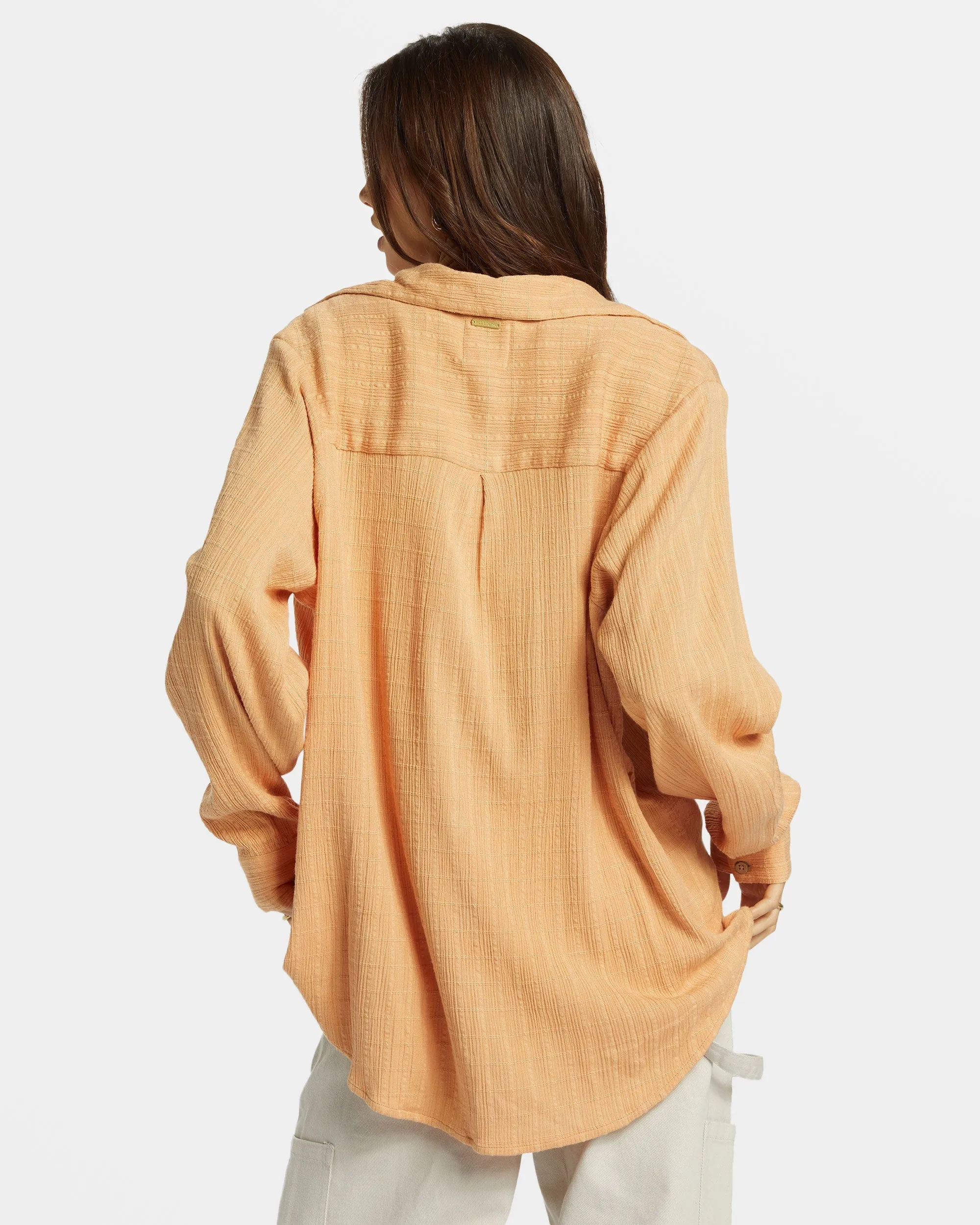Swell Long Sleeve Shirt - Baked Clay