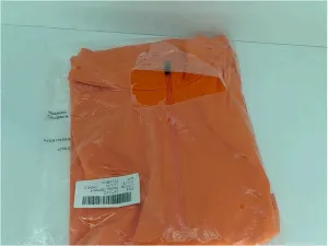 Team Womens TT31W Regular Zipper Casual Jacket Size Medium Orange