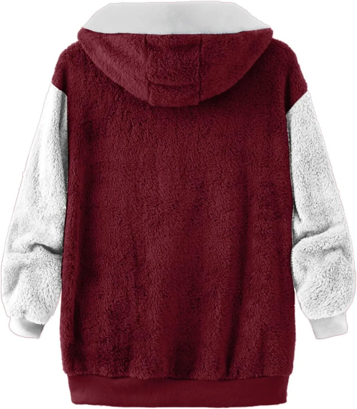 Winter Coat Women With Hood,Womens Oversized Fuzzy Fleece Jacket Full Zip Up Hoodie 2024 Winter Warm Sherpa Jackets