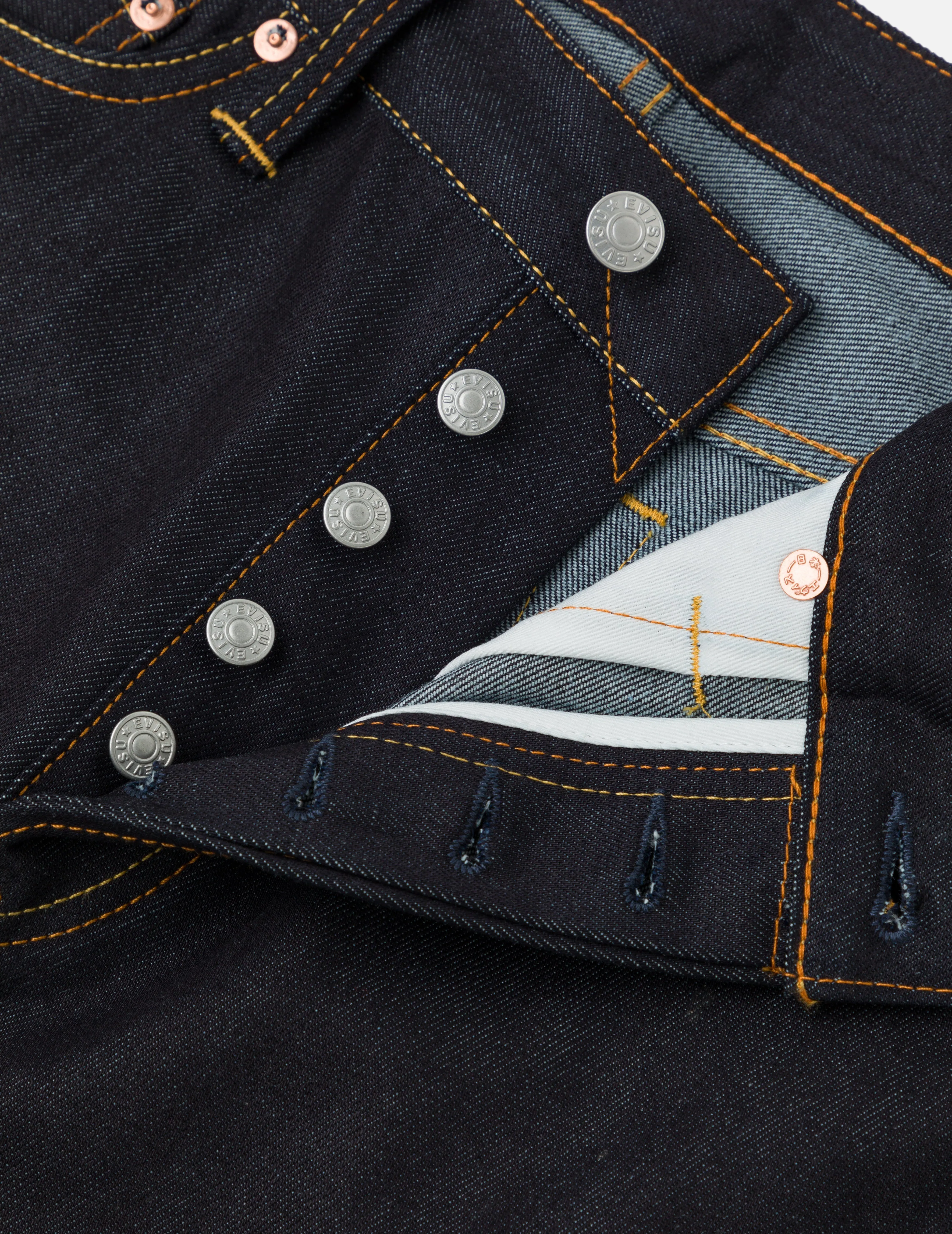 Yellow Seagull Print Regular Fit Jeans #2000