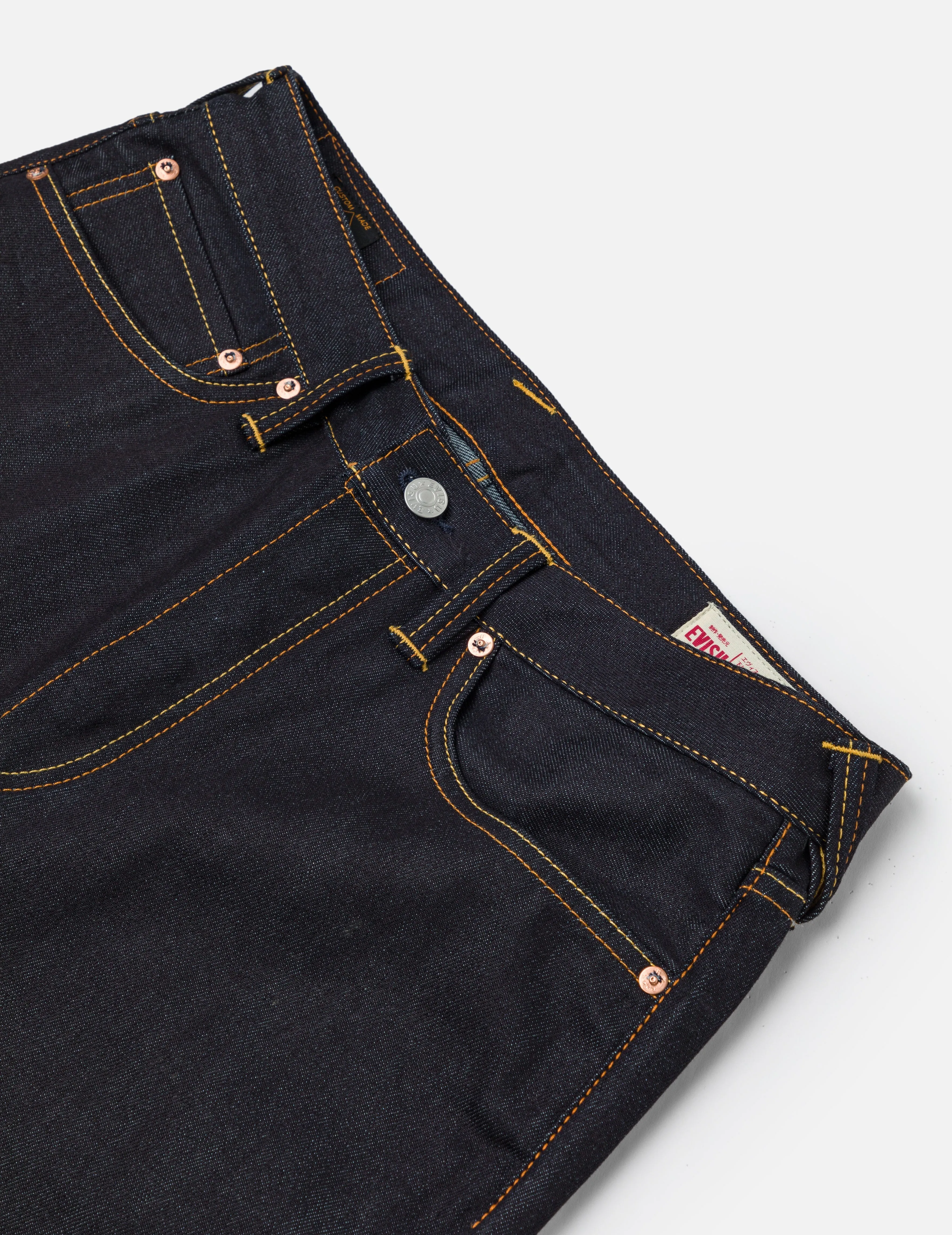 Yellow Seagull Print Regular Fit Jeans #2000